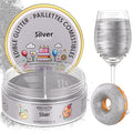 Nomeca Edible Glitter for Drinks Cakes, 8 grams Food Grade Luster Dust Sprinkles Glitter for Cake Decorations, DIY Cocktails, Beverages & Cake Decorating, Dessert Cake Topper (2-Silver)