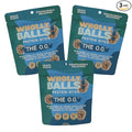 Wholly Balls Protein Bites – Healthy Plant-Based Snack | High Protein, Low Sugar, Gluten-Free Energy Balls (Pack of 3, O.G)
