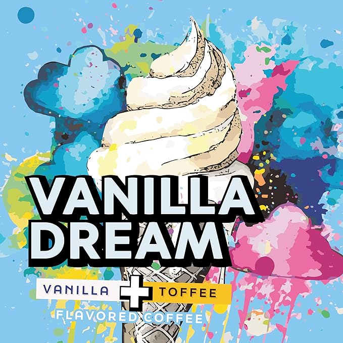 Java Factory Coffee Pods Vanilla Flavored Coffee Compatible with K Cup Brewers Including 2.0, Vanilla Dream, 40 Count