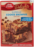 Betty Crocker Cookie Bars Mix-Brownie Supreme-19.5 Oz,2 Pack