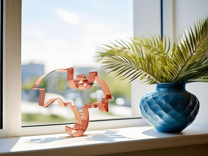 The Fussy Pup Flying Dragon Cookie Cutter – 6.25” Solid Copper – Handmade in the USA – Fantasy Wyvern for Medieval Parties, Crafts, and Gifts