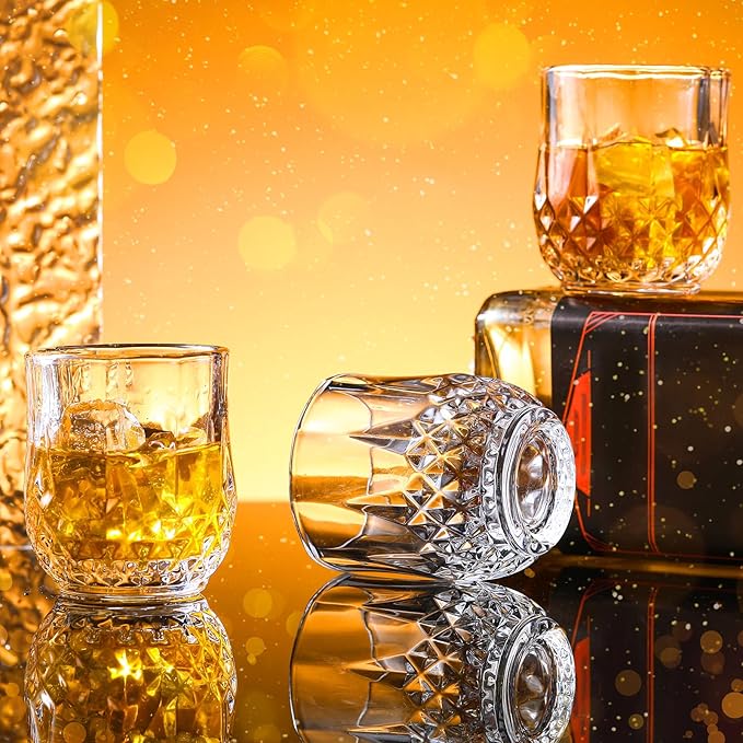 Meanplan 2.7oz Mini Shot Glasses Set Tasting Glasses Heavy Base Clear Shot Cup Cute Cordial Mini Wine Cups for Serving Whiskey, Wine, Juice (36 Pieces)
