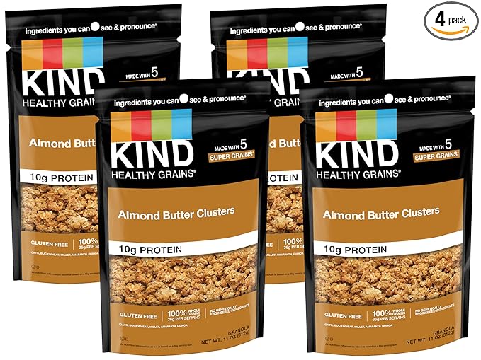 KIND Almond Butter Clusters, 11 Oz (Pack of 4)