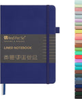 &And Per Se Lined Journal Notebook, 160 Pages, A5 5.7 x 8 inches College Ruled Thick Paper Notebook Journals for Writing, Hardcover Notebooks for Women Men Office School (1 Pack, Royal Blue)