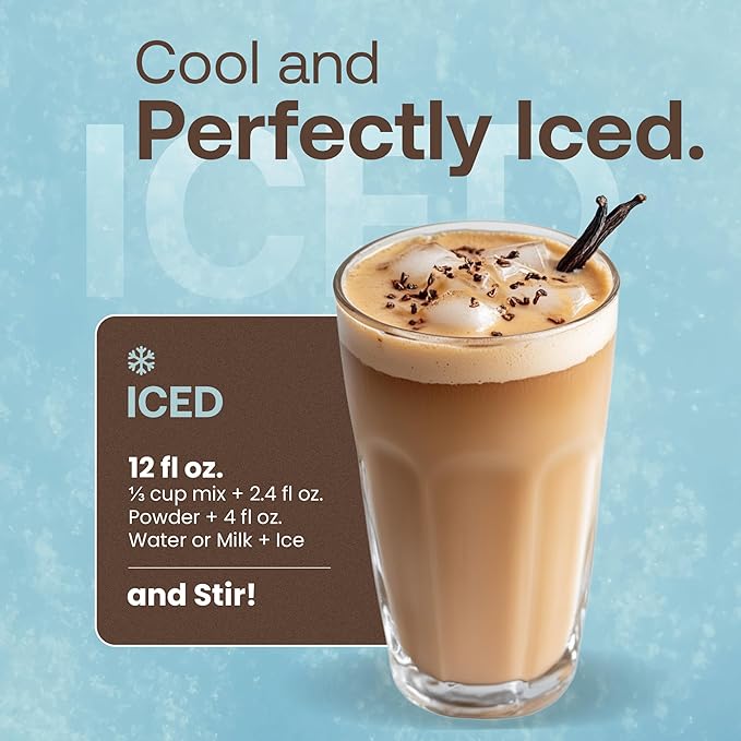 Dr. Smoothie Café Essentials Vanilla Chai – No Artificial Colors, Flavors, or Sweeteners – Shelf Stable – 58mg of Caffeine per Serving – Great for Hot, Iced, & Frozen Frappes (3.5 lb Bag, 26 Servings)