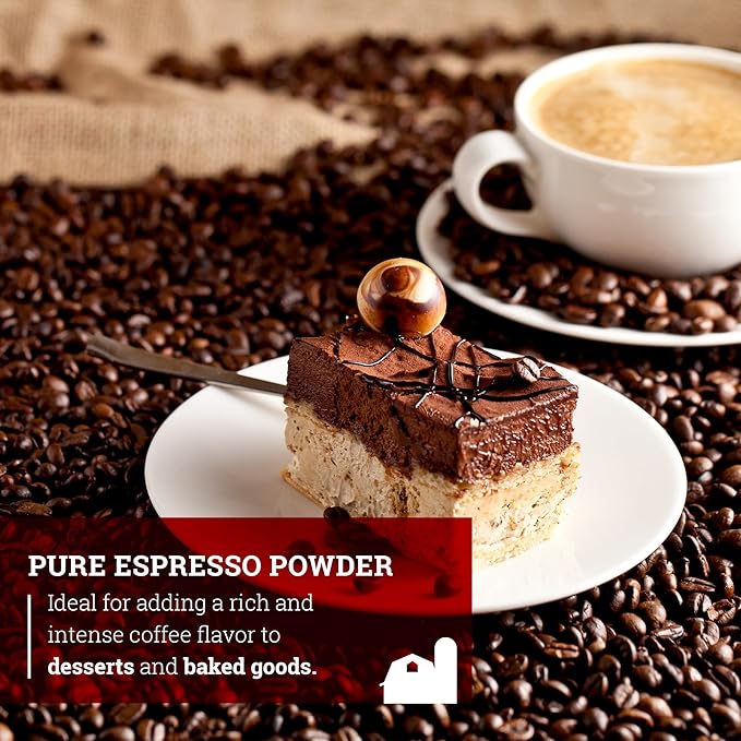 Hoosier Hill Farm Pure Espresso Powder, 8oz (Pack of 1)