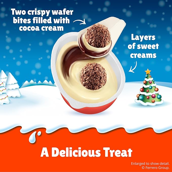 Kinder Joy Eggs, 6 Count, Treat Plus Toy, Sweet Creams and Chocolatey Wafers, Individually Wrapped, 4.2 oz