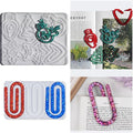 9-in-1 Christmas Resin Bookmark Mold Set - Reindeer/Snowflake/Tree/Heart/Star Silicone Molds for Epoxy Paperclips & Standard Bookmarks, Holiday Gift Crafts,DIY Supplies, Book Lovers Gift