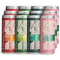 Strongwater Mocktail Variety Pack - 12 Pack Cans (8.4 Fl Oz Each) - Premium Non Alcoholic Drinks - Ready to Drink Alcohol Free Drinks Including Aperitif Spritz, Paloma, G&T, Margarita
