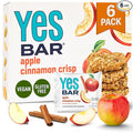 The YES Bar Apple Cinnamon Crisp – Plant Based Protein, Decadent Snack Bar – Vegan, Paleo, Gluten Free, Dairy Free, Low Sugar, Healthy Snack, Breakfast, Low Carb, Keto Friendly (Pack of 6)