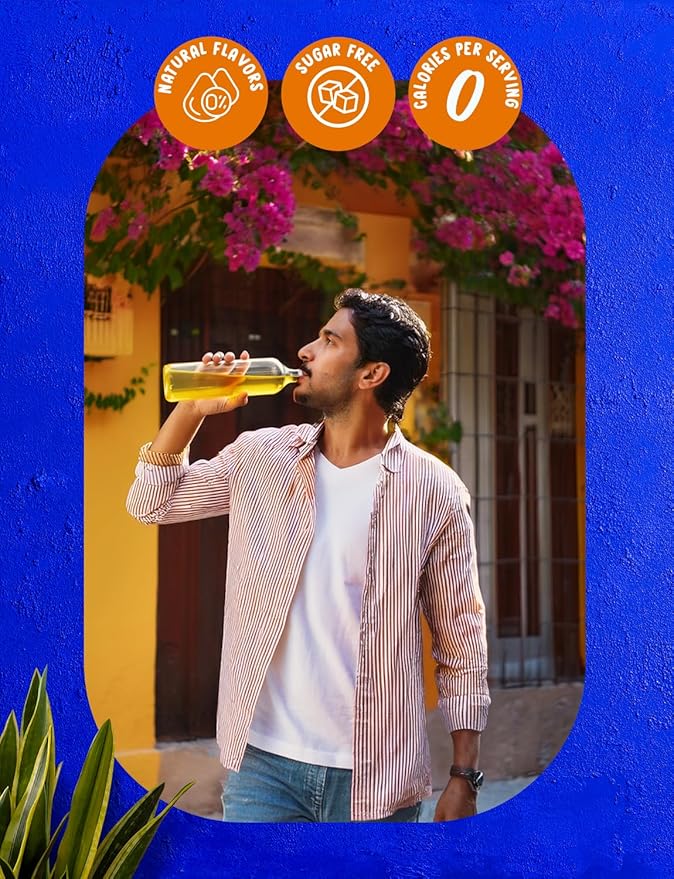 Klass Aguas Frescas | Liquid Water Enhancer | Sugar Free Naturally Flavored Pineapple Tangerine, Keto Friendly |1.62 Oz Pack of 4 (Makes 24 servings each) 0 Calories Per Serving