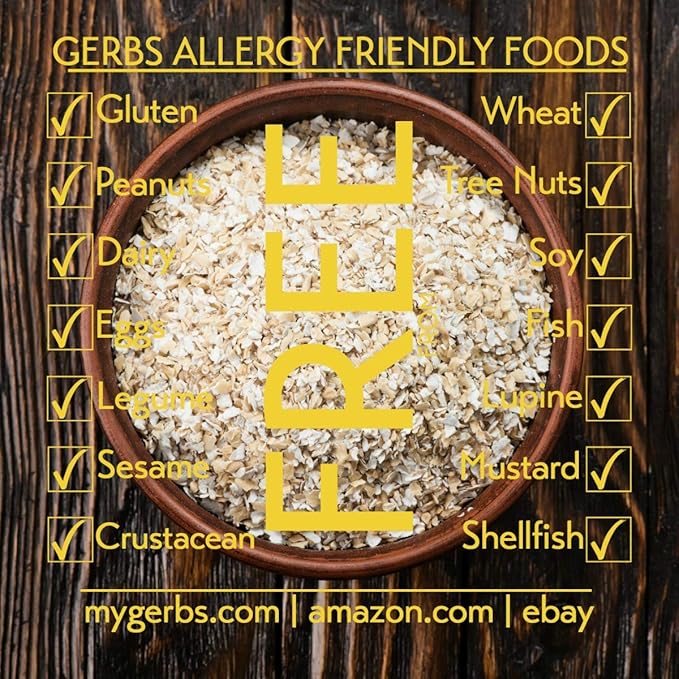 Gerbs Gluten-Free Instant Oats 2 lbs. | Carefully Sourced, Resealable Bag | Smooth & Creamy Texture | Top 14 Allergen-Free