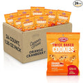 Cooper Street Italian Biscotti Cookies, Orange Cranberry Flavor, 1.25oz, 24 Pack, Peanut & Dairy Free, Satisfying Sweet Tooth Without Guilt
