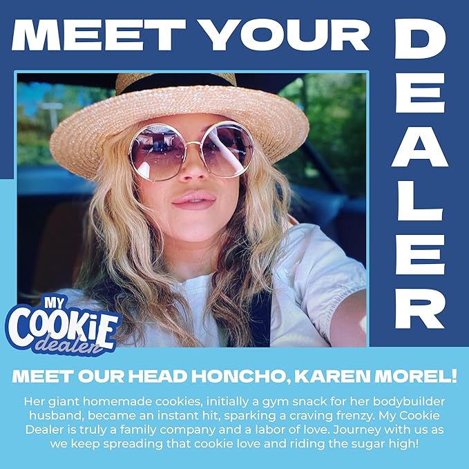My Cookie Dealer Protein Cookies, Bite-Sized Crunchy Chocolate Chip Cookies (5oz, Pack of 6) - 25g Protein per Bag - Individually Wrapped Workout Snacks for On-The-Go Travel, Vegan