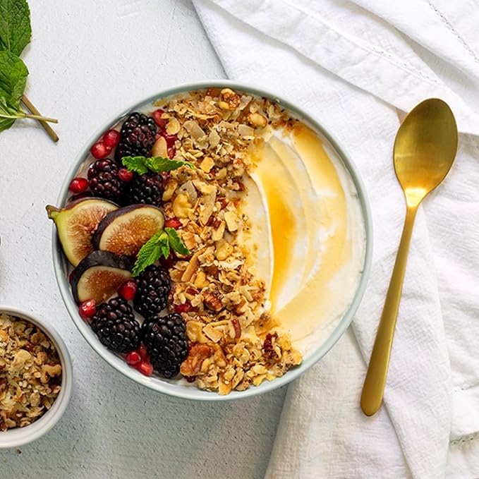 Struesli Original Organic Granola, Grain & Gluten Free, Healthy Snacks with Chia Seeds, Nuts and Sea Salt, Prebiotic High Fiber Food for Yogurt, Cereal & More, Plant Based, Keto & Paleo Friendly, 9 Oz
