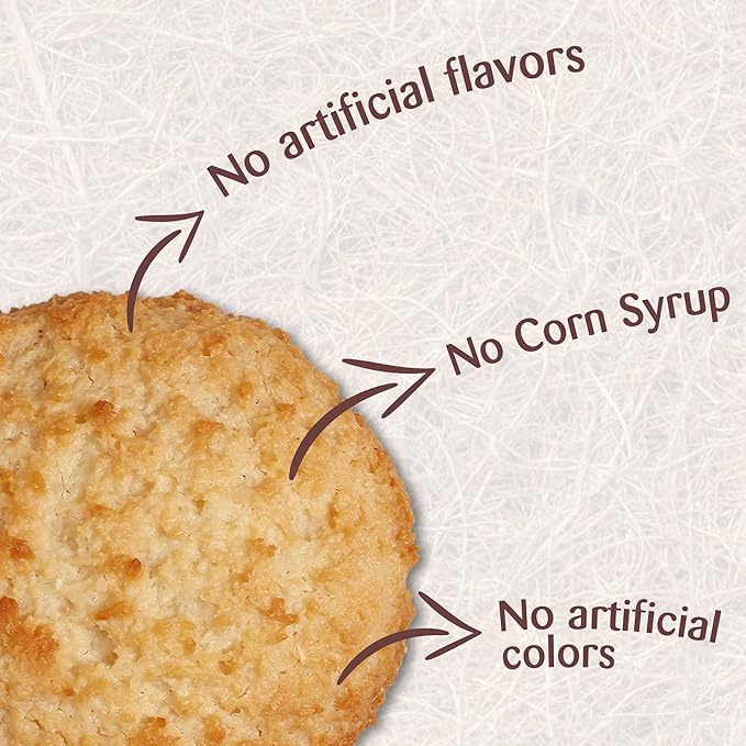 Dreams Coconut Cookies with Peanuts – Healthy, Gluten-Free & Protein Snack | Soft Macaroons | Pack of 4 (1.48oz Each), Total 5.92oz / 168g