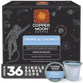 Copper Moon Single Serve Coffee Pods for Keurig K-Cup Brewers, Medium Roast, Tropical Coconut Blend, 12 Count(Pack of 3)