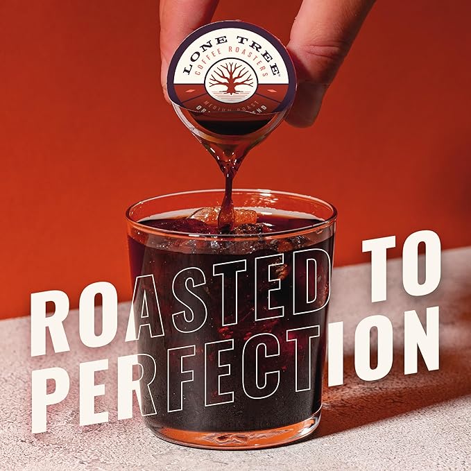 Lone Tree Single-Serve Coffee Pods – Premium 100% Arabica Liquid Concentrate – Smooth & Bold Medium Original Roast – 12 Pods – Ready Hot or Iced