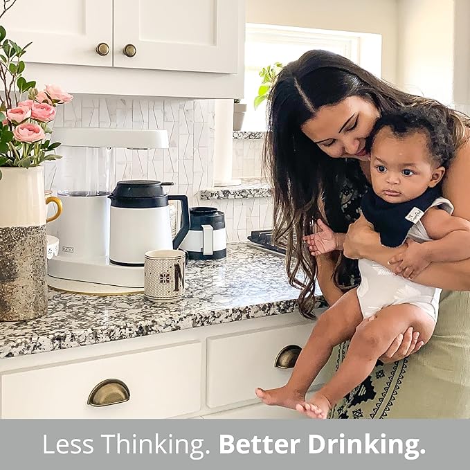 Ratio Six Series 2 Coffee Machine - Automatic Drip Coffee Maker - 1.25L/40oz - Brews 2-8 Cups - White