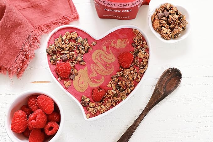 Lark Ellen Farm Cacao Cherry Grain-Free Granola Clusters, Organic Vegan Nut and Seed Mix, Gluten-Free Crunchy Bites for Snack, Breakfast, or Yogurt, 8 oz, 2 Pack