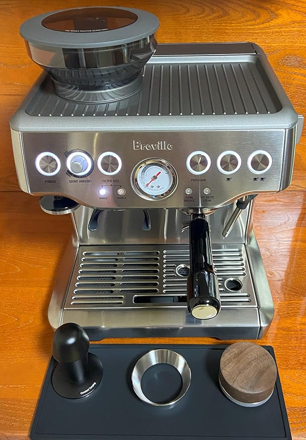 54mm Double Spout Portafilter - Compatible with Breville Barista Express, Bambino, Infuser, Duo Espresso Machines - Double Shot Filter Basket - Plastic