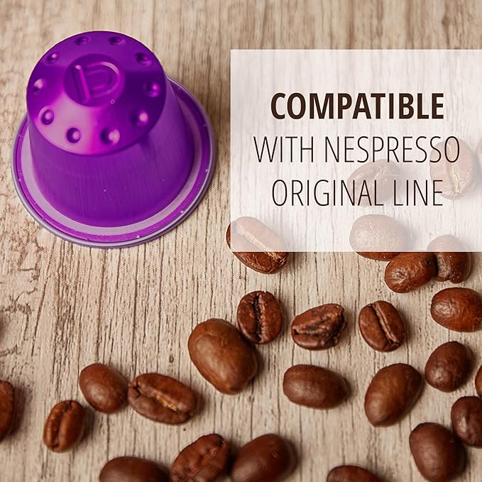 Nite Owl 120ct Nespresso Original Machine Compatible Pods I Intensity 10 I Aluminum Coffee Capsules I Ristretto Italiano I Arabica Espresso Dark Roast I Fully Nespresso Compatible
