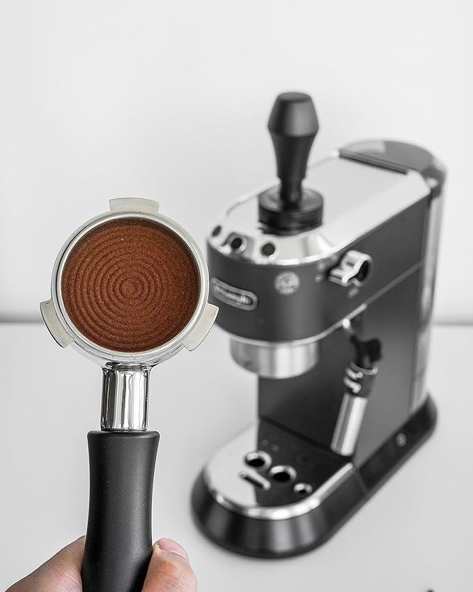 Normcore 51mm Espresso Coffee Tamper with Ripple Base - Spring Loaded Tamper - 15lb / 25lb / 30lbs Replacement Springs - Anodized Aluminum Handle and Stand