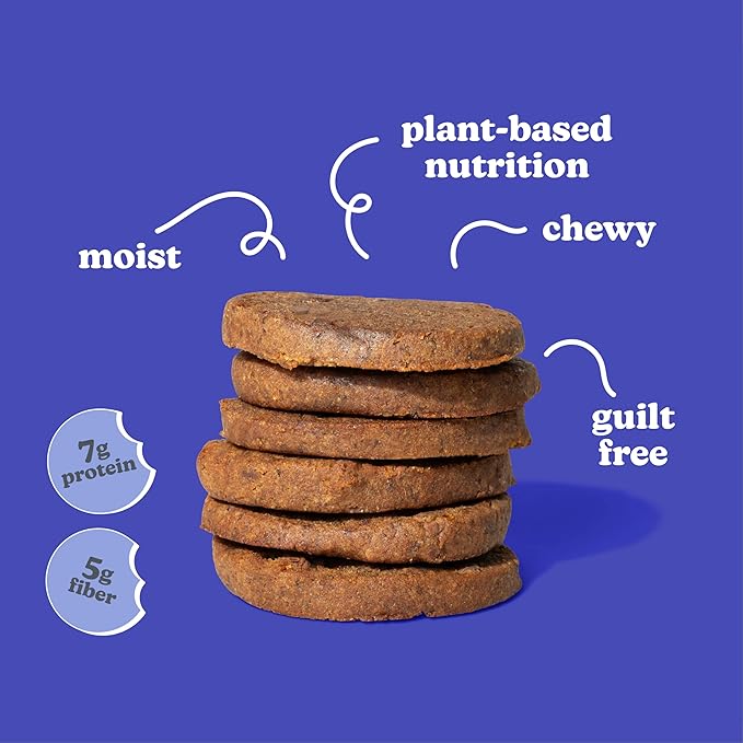 Love + Chew Superfood Soft Baked Cookies, Chocolate Chia Flavor, Plant Based Cookie Made With Chia Seeds & Dark Chocolate for Kids and Adults, Vegan Snacks, Gluten Free, Paleo, Non GMO, 60 Pack