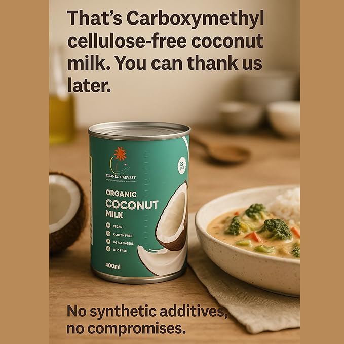 Islands Harvest Organic Coconut Milk (22% Fat) Pack of 3 - Vegan, Kosher, Halal, Non-GMO, USDA Organic - Rich & Sweetly Aromatic Coconut Flavor - Pure No Added Artificial Flavors & Colors. Perfect for Curries, Soups, Sauces, Drinks & Desserts