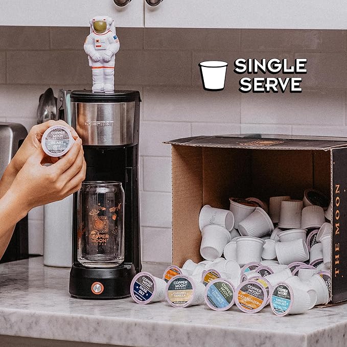 Copper Moon Single Serve Coffee Pods for Keurig K-Cup Brewers, Medium Roast, Tropical Coconut Blend, 12 Count(Pack of 3)