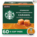 Starbucks K-Cup Coffee Pods, Caramel Flavored Coffee, Naturally Flavored, 100% Arabica, 6 boxes (60 pods total)