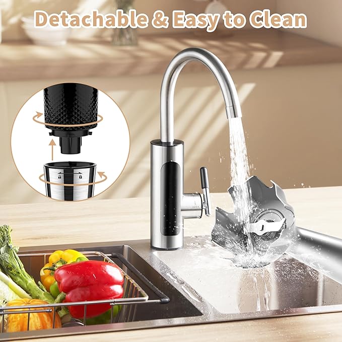 Cordless Immersion Blender: 4-in-1 Rechargeable Electric Hand Blender, 21-Speeds & 3-Angle Adjustable with 700ml Chopper, 700ml Beaker, Egg Whisk and Beater for Smoothies, Soup, Baby Food (Black)