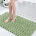 Arotive Luxury Chenille Bathroom Rug Mat, Extra Soft Thick Absorbent Shaggy Bath Rugs, Non-Slip Machine Wash Dry, Plush Bath Mats for Bathroom, Shower and Tub, 60x24, Sage Green