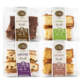 DIJAS Natural Foods, Crunchy Fat Free Biscotti Cookie, Variety Pack, All Natural Preservative Free Ingredients, Delicious Low Calorie Snack (4 Pack, Nut Variety)