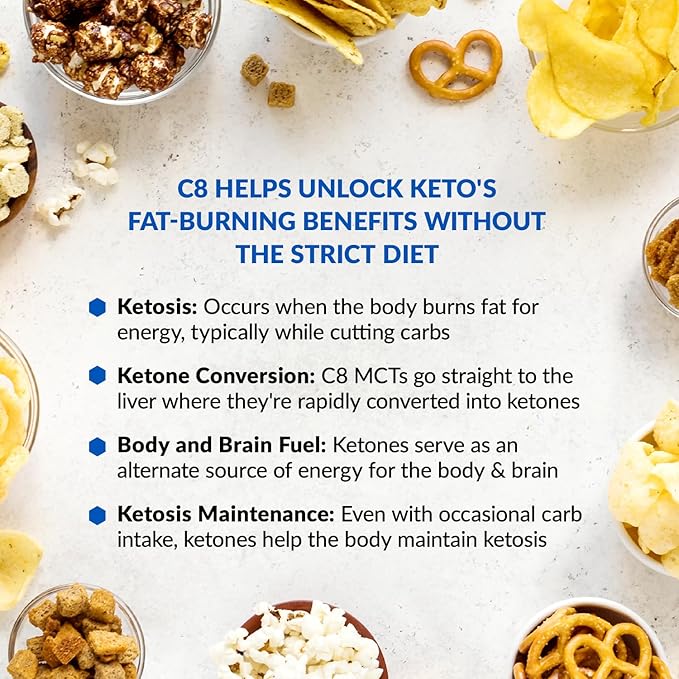 BioTrust Keto Elevate – C8 MCT Oil Powder – Ketogenic MCT Coffee Creamer, Keto Coffee Creamer – Clean Energy, Mental Focus & Clarity – 100% Caprylic Acid MCT Powder, Non-GMO (Hazelnut, 20 Servings)