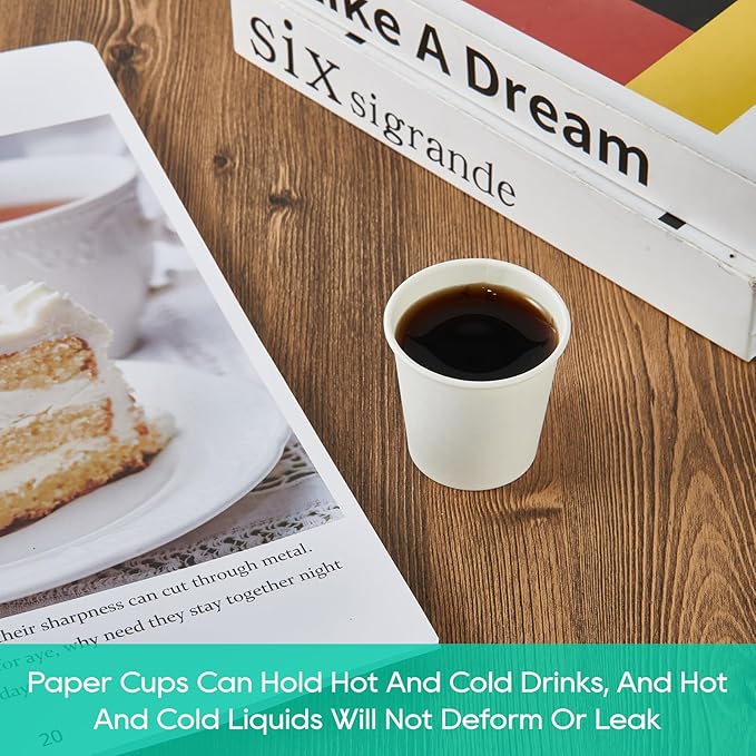JOLLY PARTY 2 oz Bathroom Cups,700 Pack Small Paper Cups, White Mouthwash Cups, Disposable Mini Paper Espresso Cup, Paper Sampling Cup