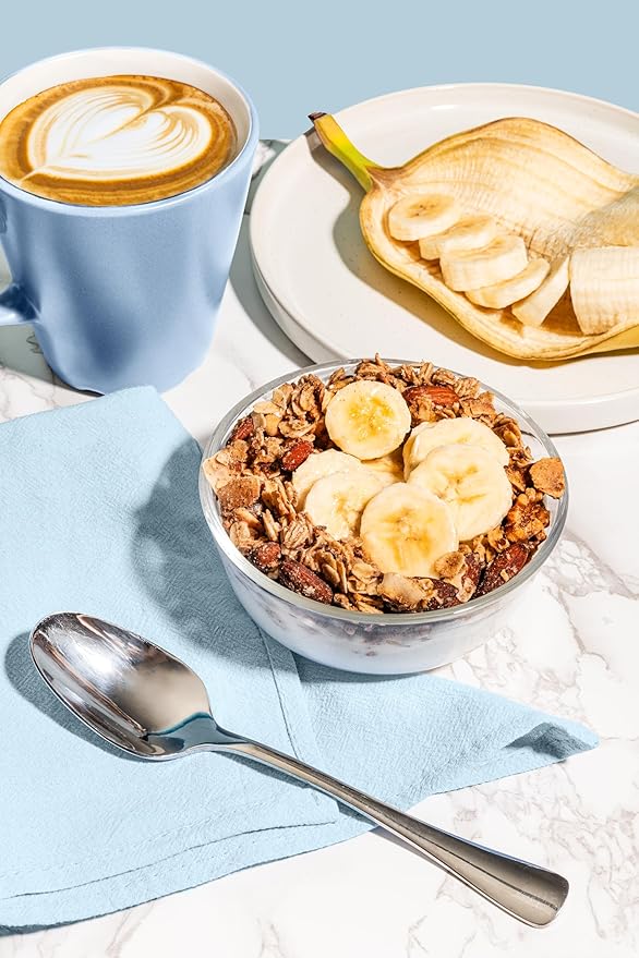 The Hampton Grocer Banana & Chocolate Chunk Granola, 3 pack - Gluten-Free, Dairy-Free, Made with Real Bananas, Walnuts & Maple Syrup - Crunchy, Small-Batch, 8oz