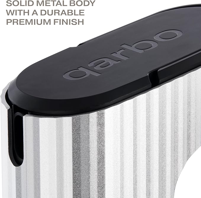 Twenty39 qarbo LUXE Premium Sparkling Water Maker - Anodised Aluminium Carbonator for Home, Carbonates Any Drink (CO2 Cylinder Sold Separately)