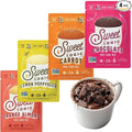 Sweet Logic Keto Dessert Mug Cake Mixes - Variety Pack - Triple Chocolate, Carrot Cake, Lemon Poppyseed, & Orange Almond - Low Sugar - Low Carb - Gluten-Free - High Protein - All Natural (4 Pack)