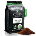 The Bean Organic Coffee Company Egg Nog, Medium Roast, Ground Coffee, 16-Ounce Bag, Café molido tostado orgánico