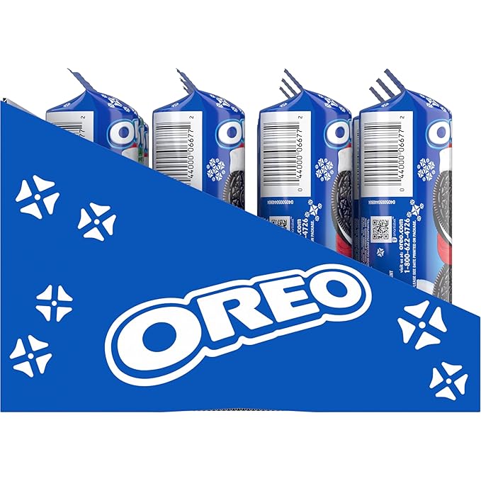 OREO Chocolate Sandwich Cookies, Holiday Cookies, 12 - 4 oz Stocking Stuffer Packs