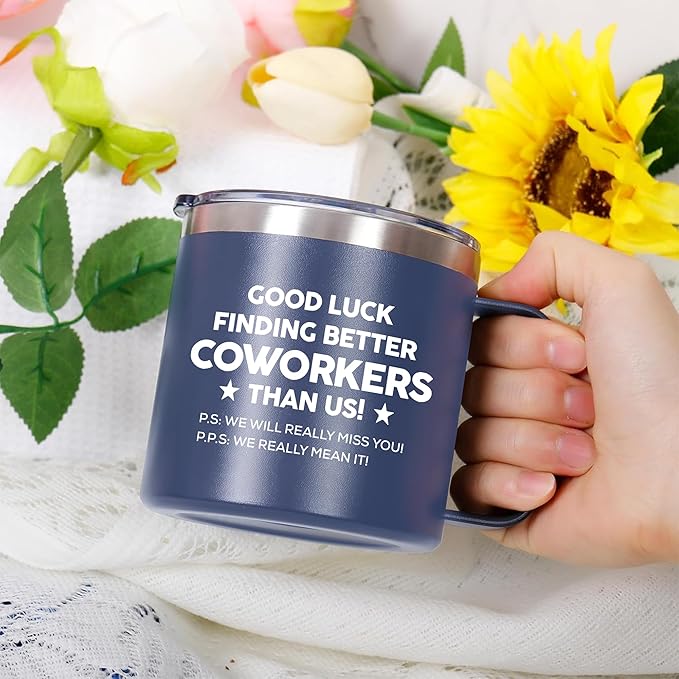 Gossby 14oz Coworker Tumbler - Good Luck Finding Better Coworkers - Farewell, Leaving Job, Going Away, Goodbye Gift for Women Men Coworker, Boss, Employee, Friend, Colleague - Christmas Birthday Gift