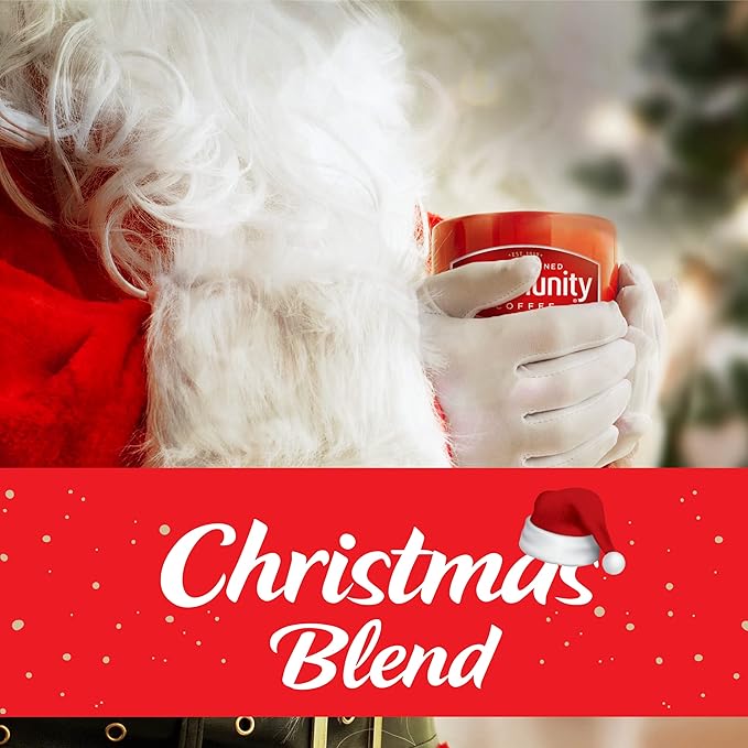 Community Coffee Christmas Blend Ground Coffee, Medium Roast, 12 oz Bag (Pack of 6)