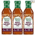 Walden Farms Maple Walnut Syrup – Perfect for Pancakes, Waffles, Desserts – Zero Calorie, Sugar-Free, Low Carb, Keto-Friendly, Gluten-Free, Vegan – 3-Pack, 12 oz Bottles