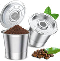 2 Pack K Cup Reusable Coffee Pods for Keurig: Stainless Steel Refillable K Cup - Reusable Coffee Filter for Keurig 1.0 Coffee Maker, Permanent, Eco-Friendly, BPA-Free
