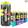 G Fuel Energy Drink, Cherry Lollipop, Sugar Free Beverage with 140mg Caffeine, Daily Energy Boost with Focus Amino, Vitamin + Antioxidants, 16 oz Cans (Pac-Man Power Pellet, 12-Pack)