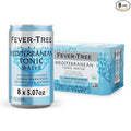 Fever-Tree Mediterranean Tonic Water - Premium Quality Mixer - Refreshing Beverage for Cocktails & Mocktails. Naturally Sourced Ingredients, No Artificial Sweeteners or Colors - 5.1 Fl Oz Cans - Pack of 8