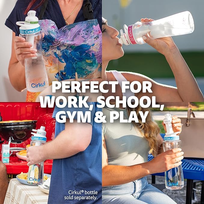 Cirkul LifeSip Flavor Cartridge Variety Pack with B Vitamins, 6-Pack (Fruit Punch, 2 Strawberry Kiwi, 2 Honeycrisp Apple), No Sugar, Zero Calorie Drink Mix