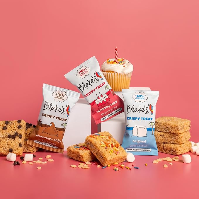 Blake’s Seed Based Crispy Treats – Variety Pack (24 Count), Vegan, Gluten Free, Nut Free & Dairy Free, Healthy Snacks for Kids or Adults, School Safe, Low Calorie Soy Free Snack