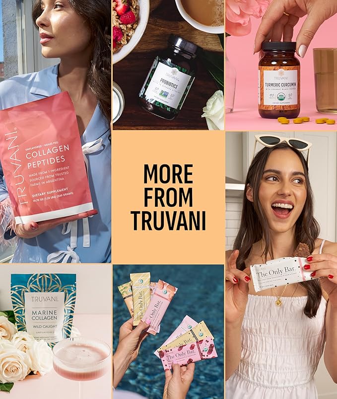 Truvani Vegan Pea Protein Powder | Peanut Butter | 20g Organic Plant Based Protein | 20 Servings | Keto | Gluten & Dairy Free | Low Carb | No Added Sugar